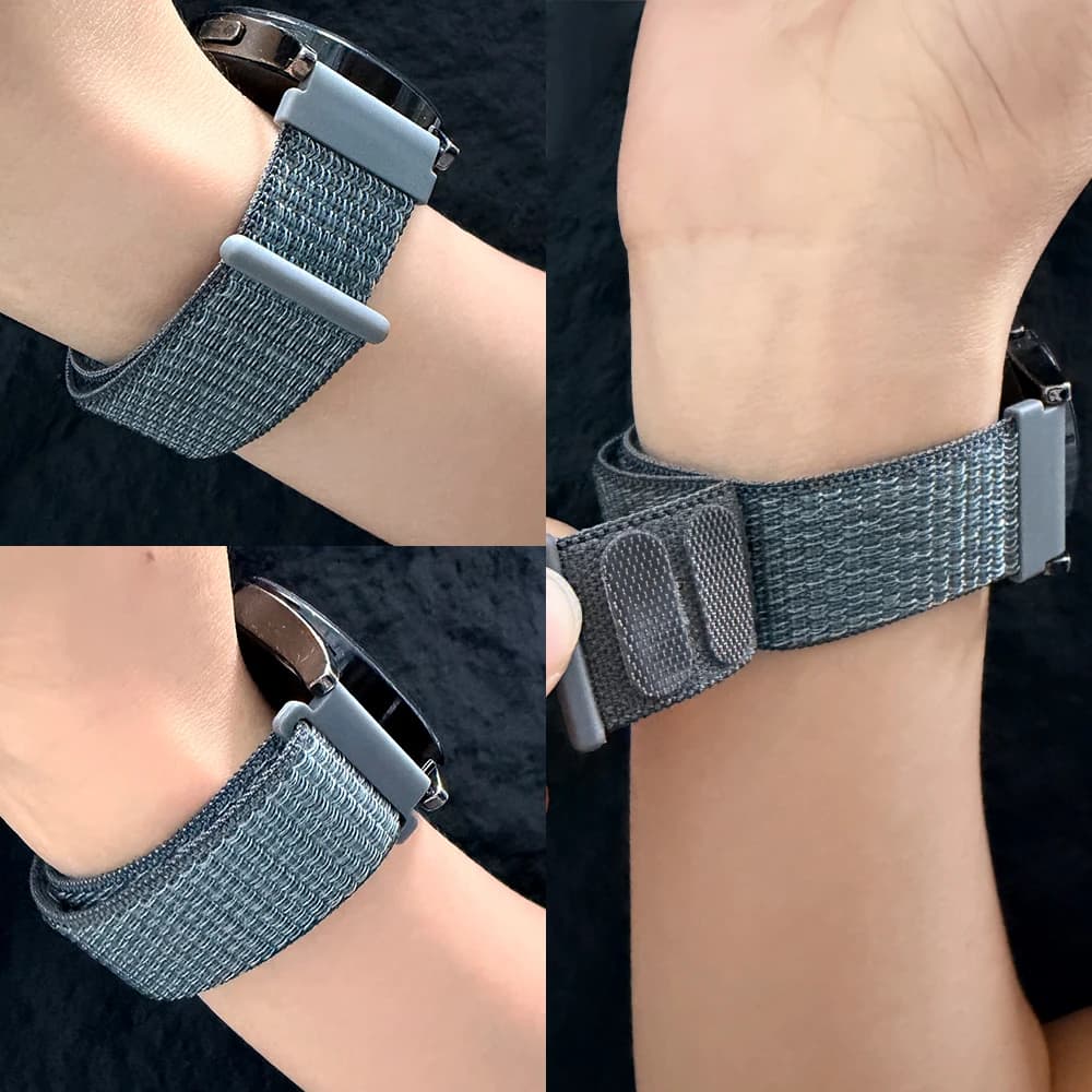Nylon Loop Strap for Garmin Venu 4 3 Sq 2 Quick Adjustable Watch Band 20mm 22mm for Forerunner 570 265 255 165 Vivoactive 6 Belt