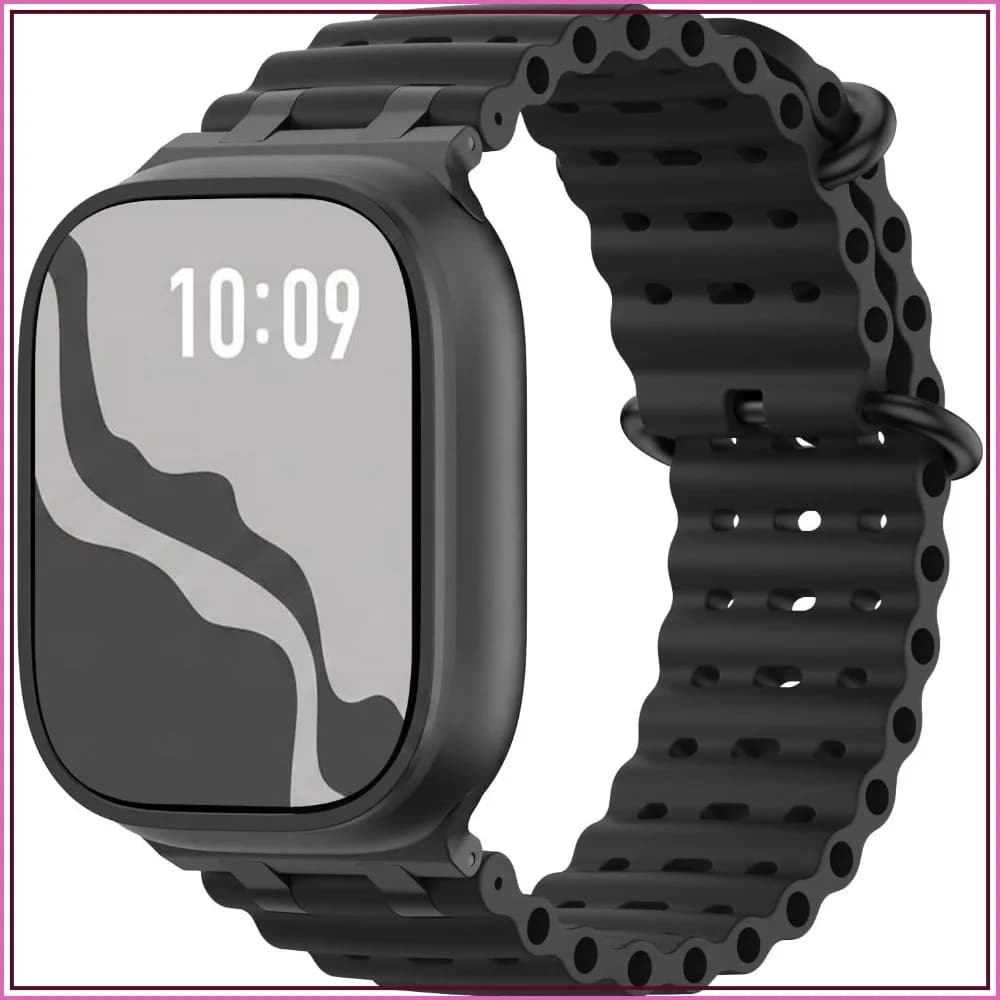 Upgraded Ocean Watch Band Compatible with Apple Watch 42/44/45/46/49mm | For iWatch Ultra 3/2/1, S11/10 9/8/7/6/5/4, SE3/2/1, Men Women, Metal Connector, Breathable Sport Strap, Bicolor