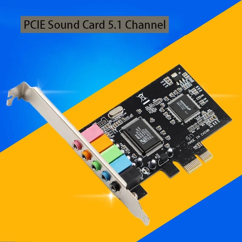 PCI-E1X 4.1 5.1 scheda Audio Computer 3D Stereo PCIe Audio estendere adattatore gioco musica digitale 6CH 4CH Super Speed PCI Express Board