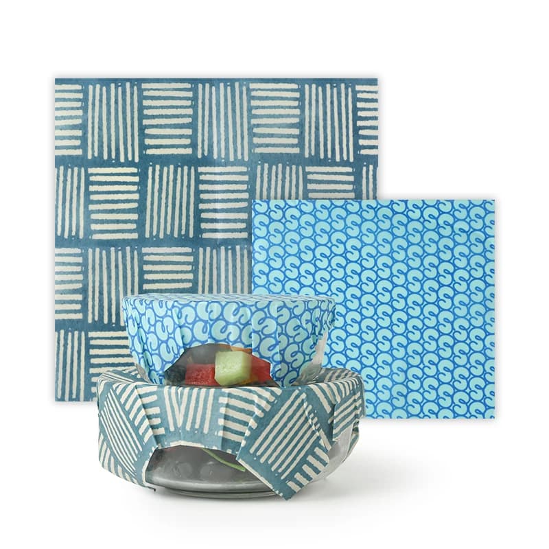 2 pieces / 4 pieces eco-friendly beeswax food wrap for preserving bread and freezing in the refrigerator, natural beeswax cloth