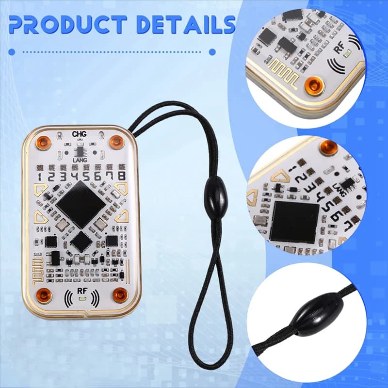GROCE-Chameleon Ultra RFID Smart Chip Reader + 3XCUID Portachiavi Smart Card Emulatore 125K 13.56M IC ID Card Decodifica NFC Lettura Writer