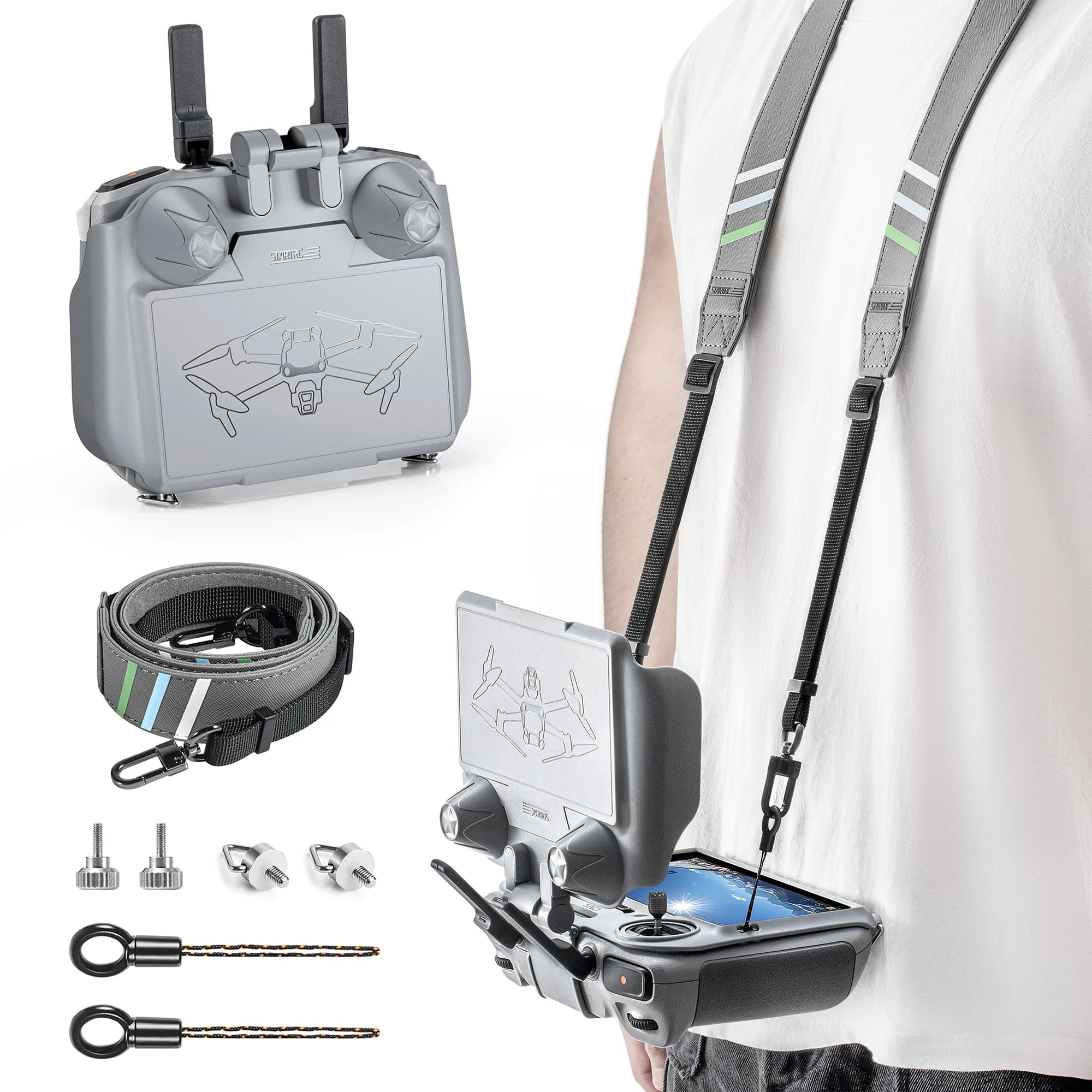 Copertura Protettiva Parasole per Telecomando RC/RC 2, Protezione per Joystick per DJI Air 3/3S/Mini 4 Pro/Neo/Flip/Mini 3 Pro