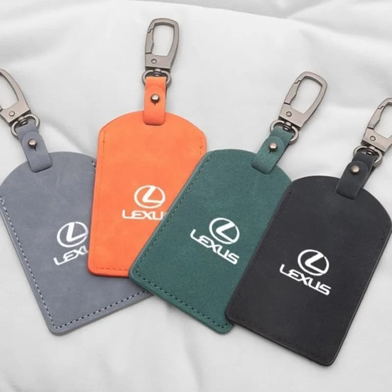 Custodia in pelle scamosciata per auto Smart NFC Card Key Case Cover completa Shell Holder Protector per Lexus CT ES GS NX IS250 CT200h IS300h ES300h
