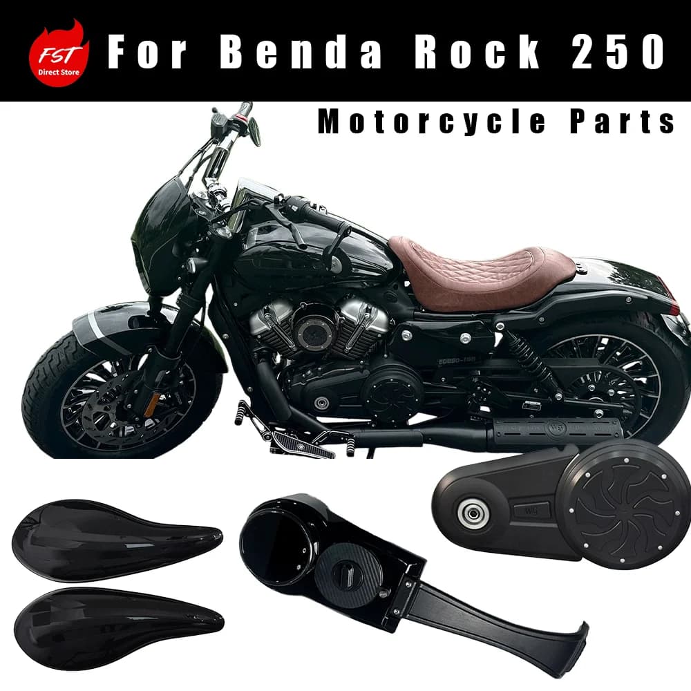 Link 5: Copertura Laterale Serbatoio, Cinghia, Copertura Pignone e Copertura Strumenti, Ricambi Aftermarket per Benda Rock 250