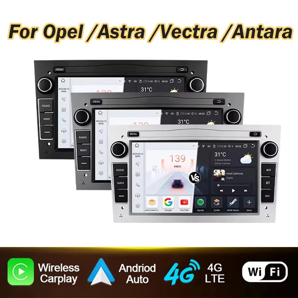 7 pollici Android Per Opel Astra HG J Antara Vectra C Zafira B Vivaro Meriva Vectra Auto Radio Carplay Schermo Multimedia Autoradio
