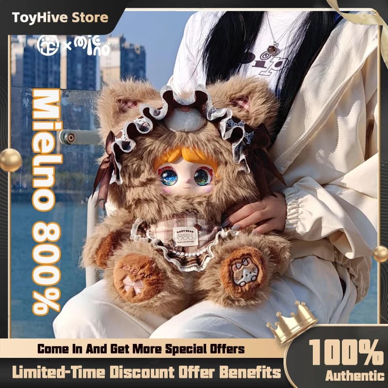Mootoy Mielno Rabbit Diary 800% Oversized Plush Blind Box Q Version Cute Stuffed Doll Decorazione da Scrivania Regalo di Compleanno per Ragazza