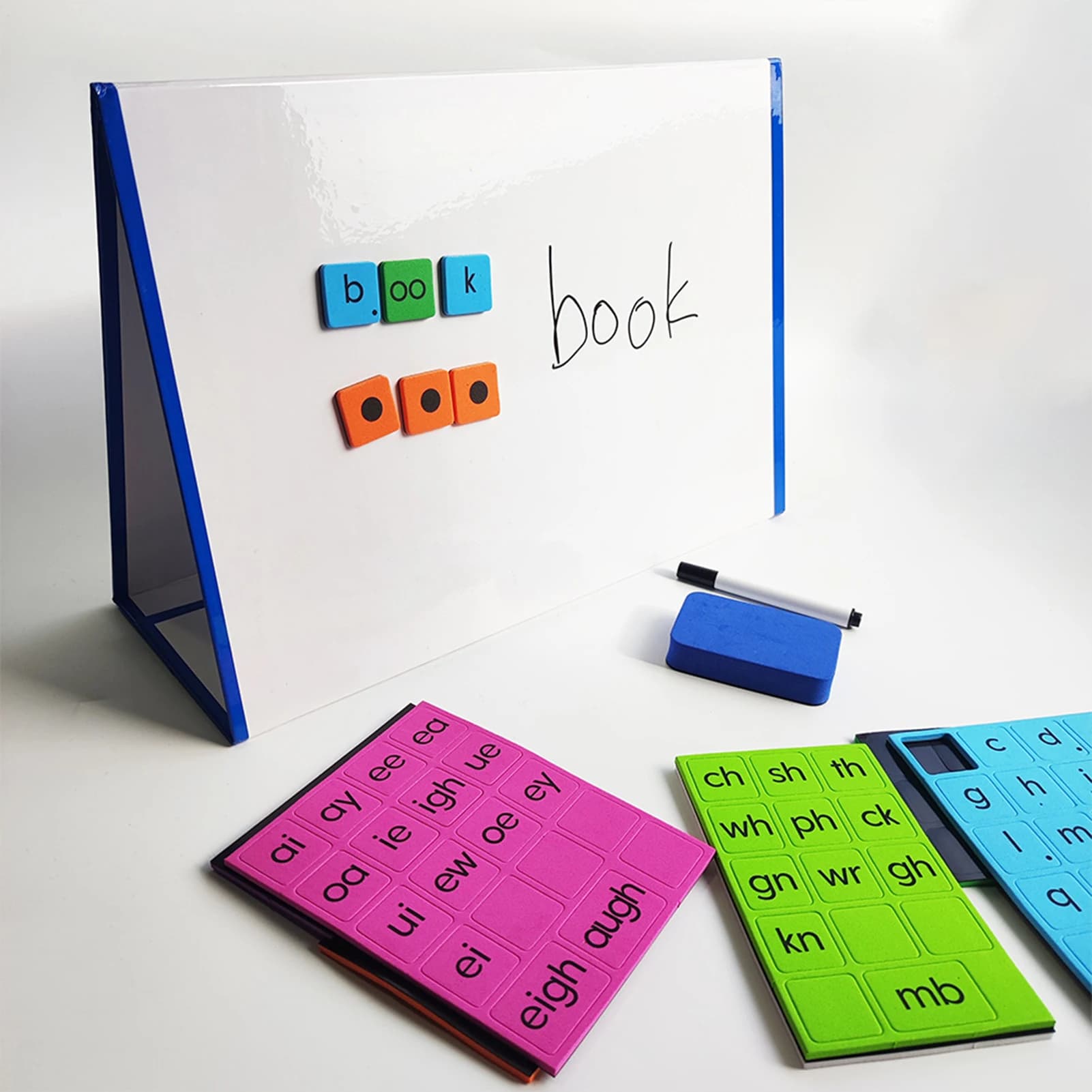 Piastrelle Magnetiche con Lettere, Piastrelle Fonetiche, Materiali Didattici per la Scienza della Lettura, Materiali per l'Apprendimento Prescolare e dell'Asilo