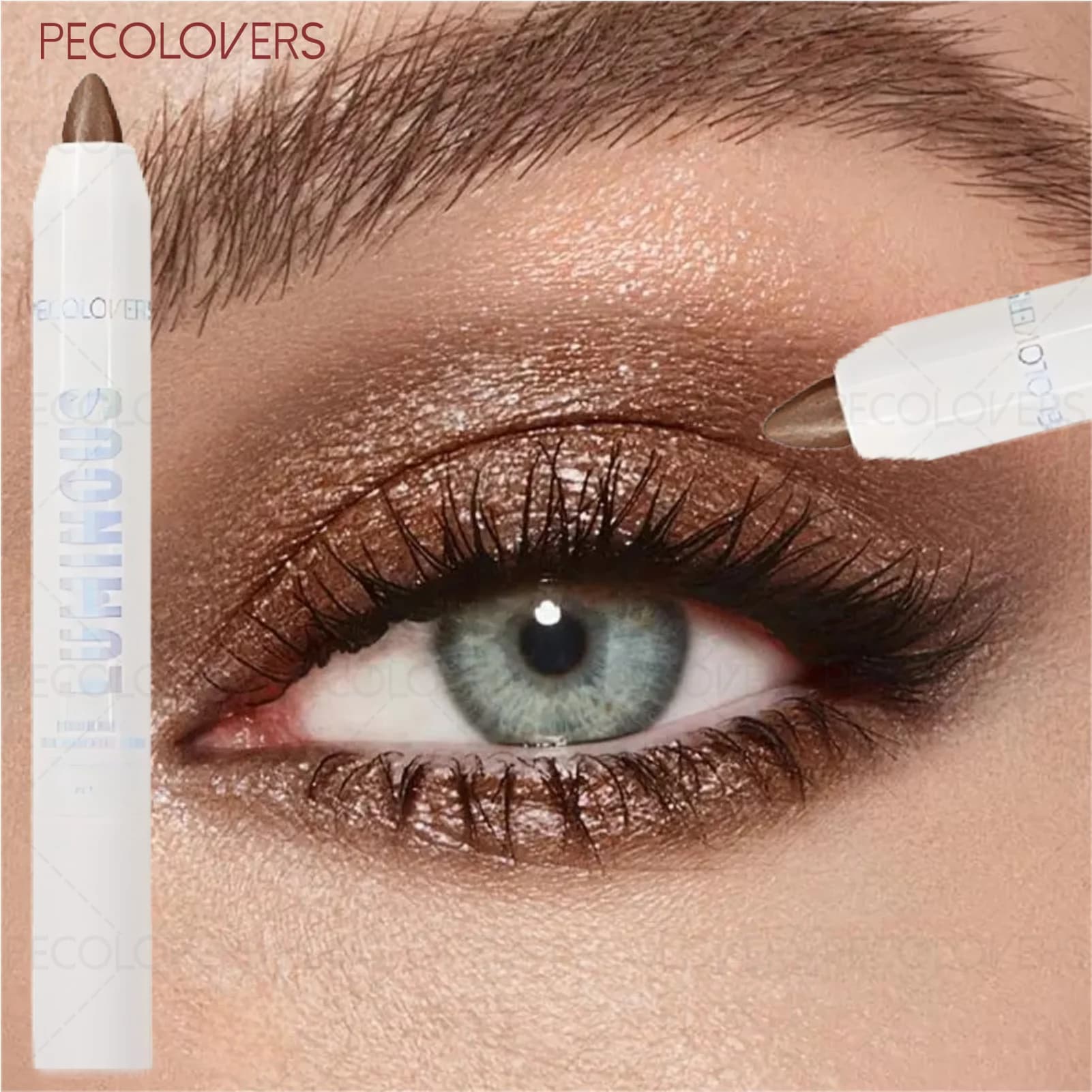 1 Piece Fumé Champagne Color Shade Pen, Face and Shade highlighting, Perlated Shiny Eye Makeup Pen, Halloween Party Makeup Pen