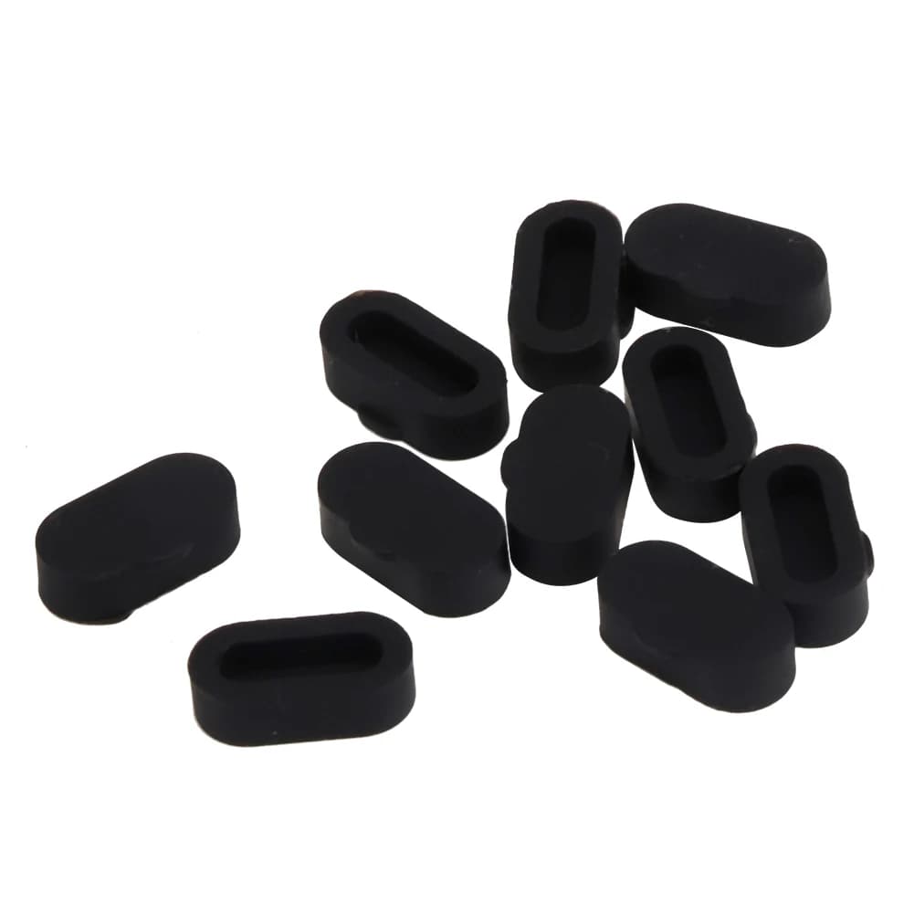 /set Silicone Anti Dust Plug Covers Protector Fit for Garmin Fenix5 5S 5X Smart Watch (Black) Anti Dust Covers