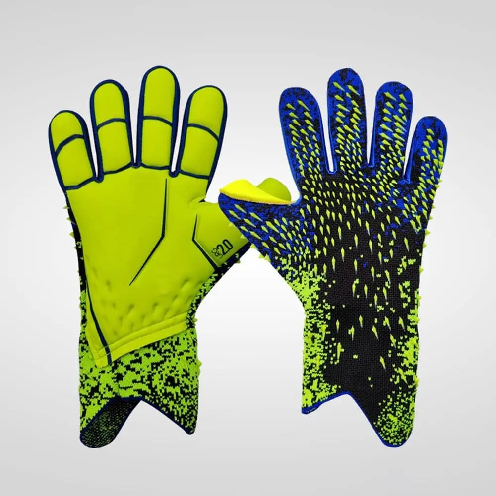 1 Paio di Guanti da Portiere in Lattice Antiscivolo per Bambini, Guanti da Portiere con Protezione per le Dita in Gomma, Guanti da Portiere Morbidi per Calcio
