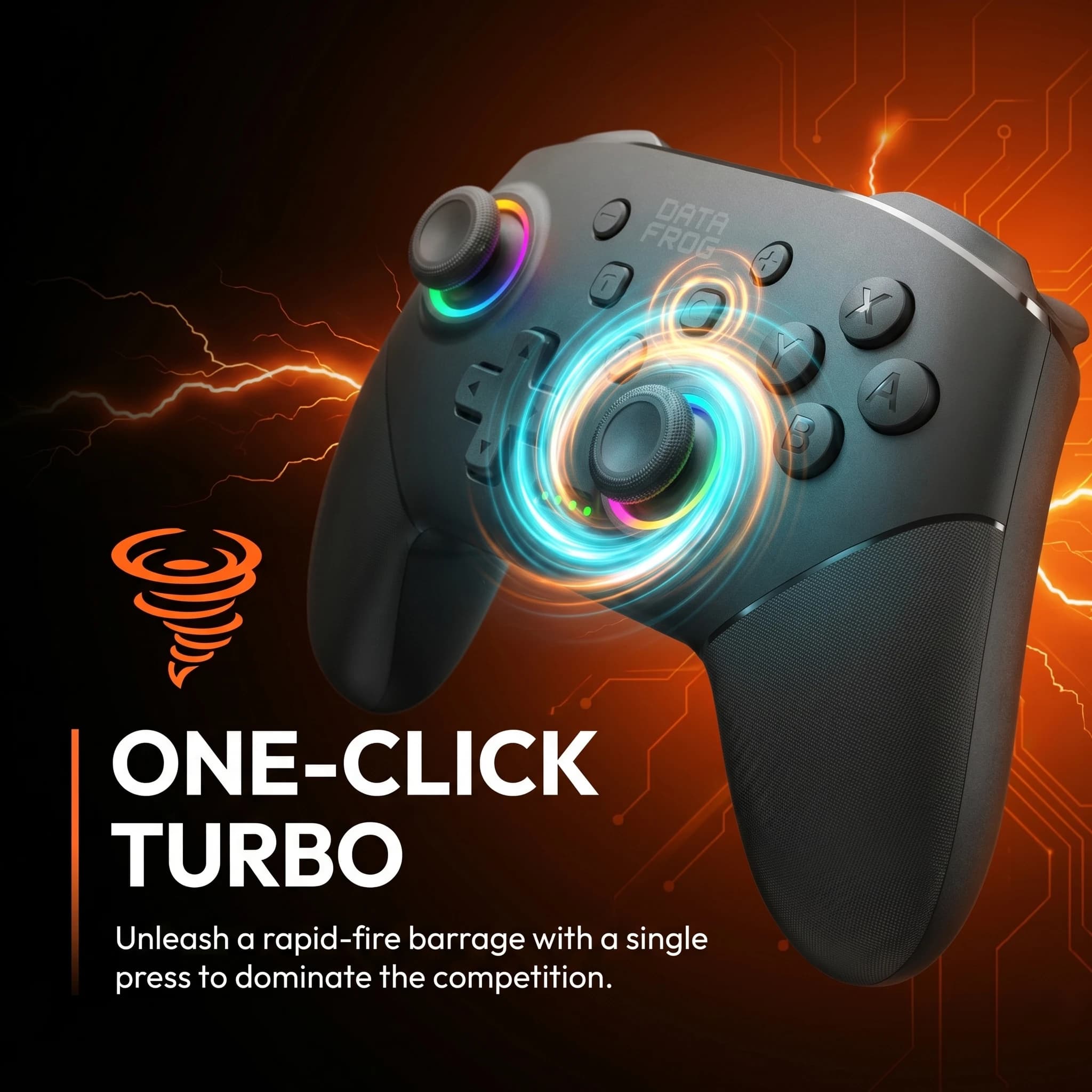 Wireless Gaming Controller Dual Shock Gamepad for Switch PC Android iOS Ergonomic Handle with Phone Clip and Joystick Accessory