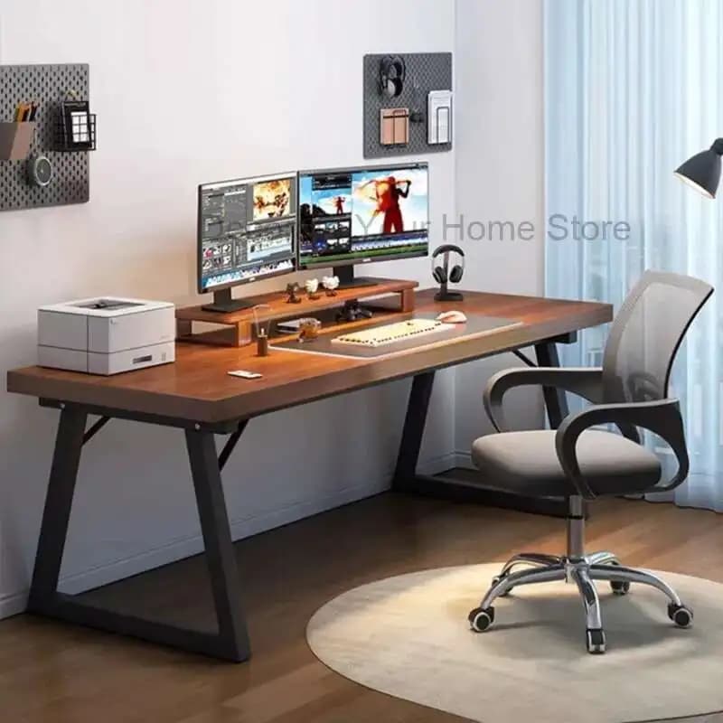 Stazione di lavoro per riunioni Scrivania da ufficio Computer in piedi Reception Camera da letto Scrivania da ufficio Tavolo da scrittura Ordinateur Mobili moderni