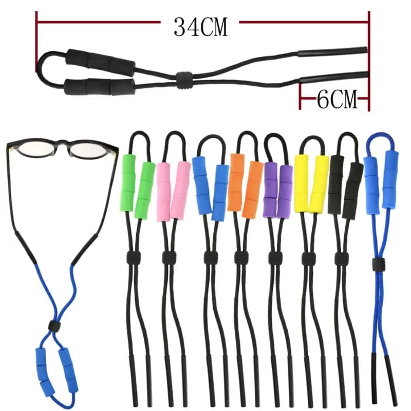 Floating Foam Chain Eyeglasses Straps Swimming Non-slip Eyeglasses Floating Rope Sunglasses Chain Glasses Ropes Band Cord Holder