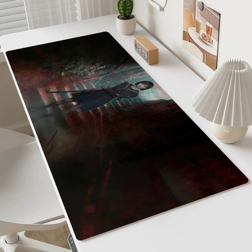 Mouse Game Pad MousePad Non-slip Lockedge Office Horror Student Gaming Thickened Large Hill f Writing Pad S-Silent Cushion