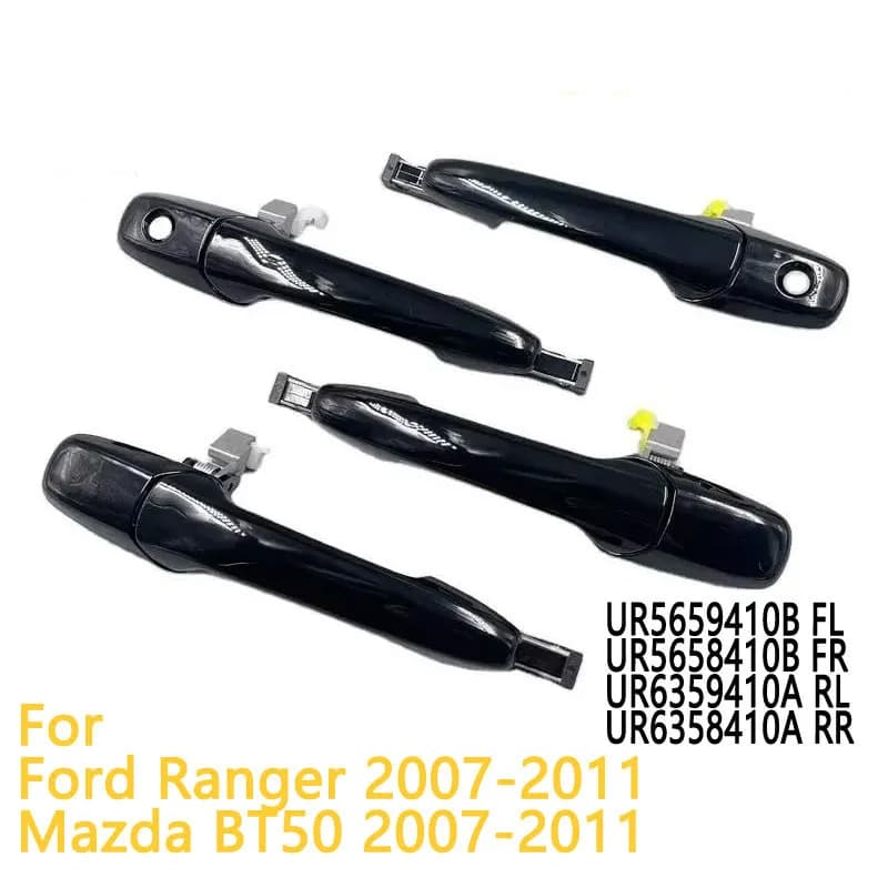 Maniglia per porta esterna nera per Ford Ranger Mazda BT50 2007 2008 2009 2010 2011 Maniglie esterne con guida a sinistra/guida a destra