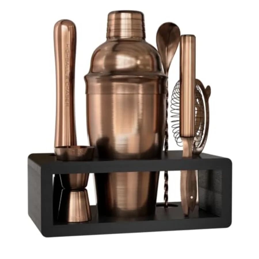 Set Shaker per Cocktail: Kit da Barman per Mixology Domestica con E-Book e 30 Ricette