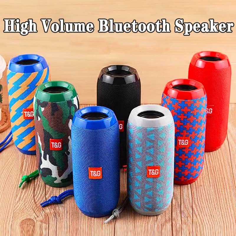 Altoparlante Bluetooth portatile TG117, con subwoofer, supporta schede di memoria, lettore musicale USB, adatto per esterni, casa e come regalo.