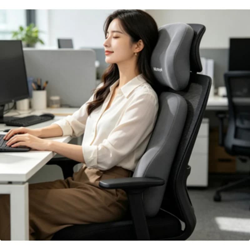 Cuscino per Poggiatesta Auto in Memory Foam, Supporto Lombare Ergonomico, Accessori Universali per Protezione Interni Auto e Viaggi