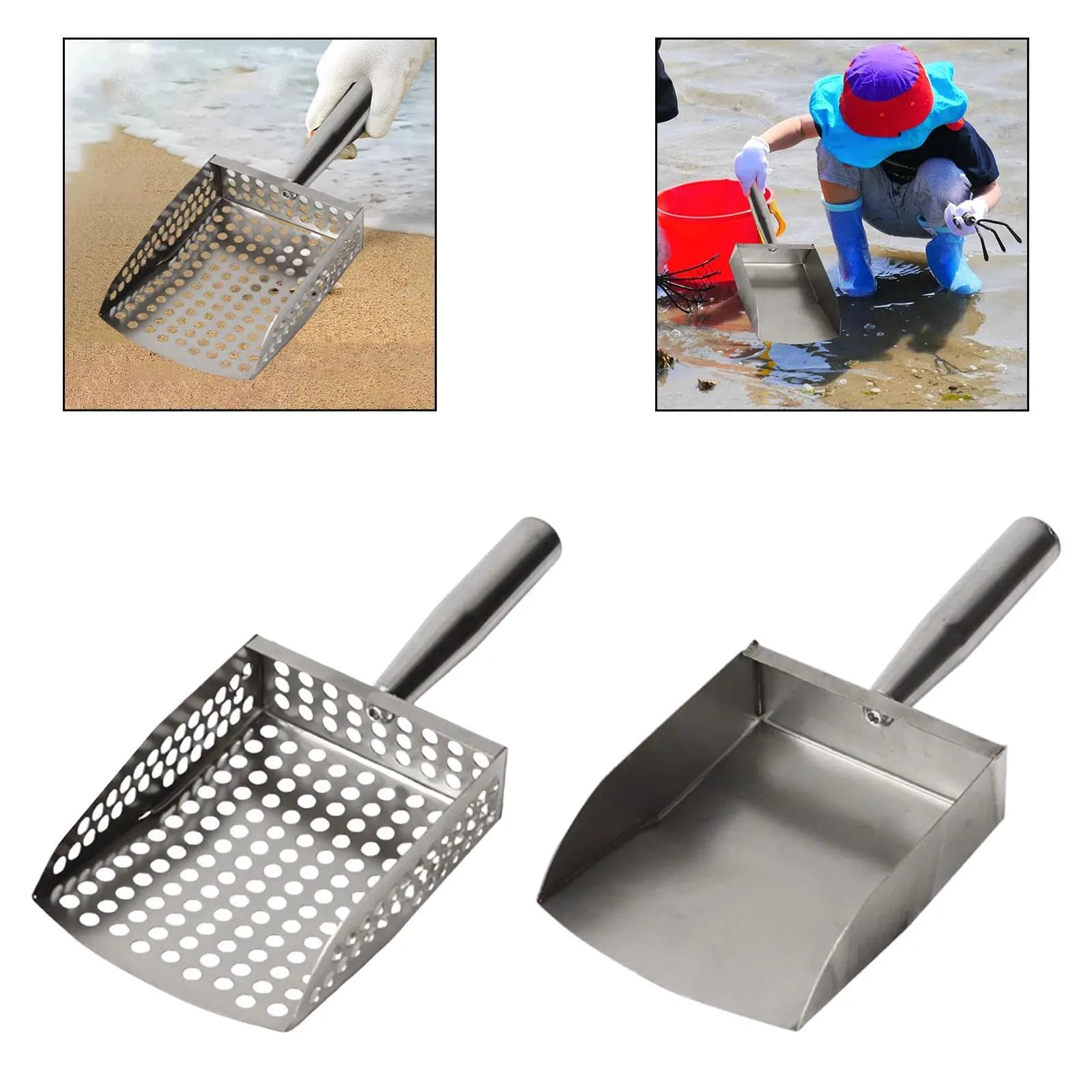 Pala da spiaggia Paletta per pettinatura da spiaggia Paletta per sabbia portatile per scavare palette per sabbia
