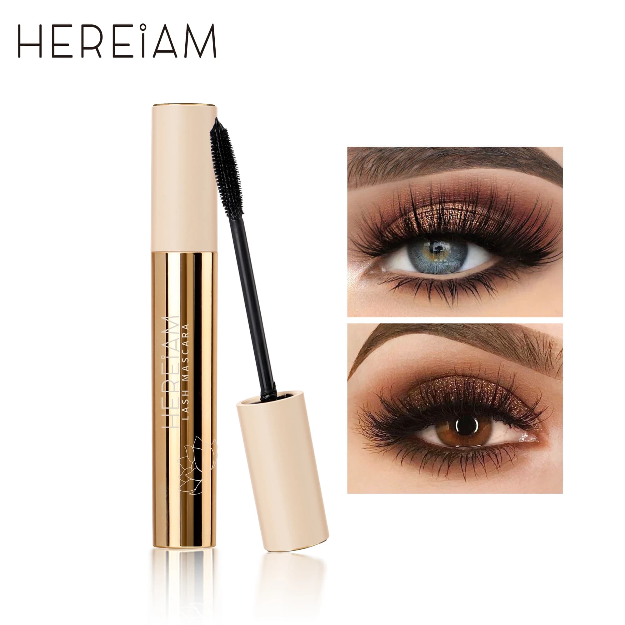 IMAGIC Mascara 4D Silk Fiber Black Long Durable Waterproof Volume Elongation Eyelashes makeup natural curling Korean cosmetics