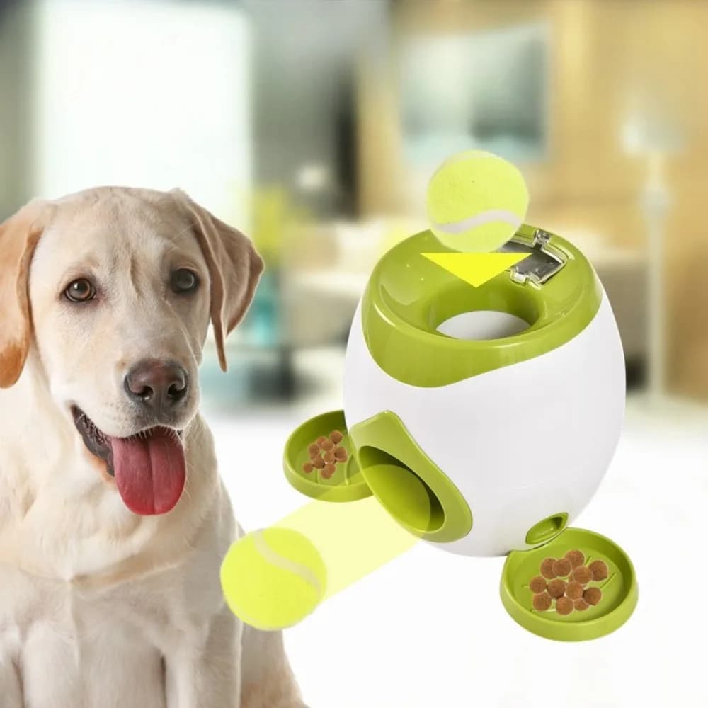 Lanciatore Interattivo di Palline da Tennis per Cani, Distributore Automatico di Giocattoli per Addestramento di Cani Piccoli e Medi, Allevia la Noia, Prodotti per Animali Domestici