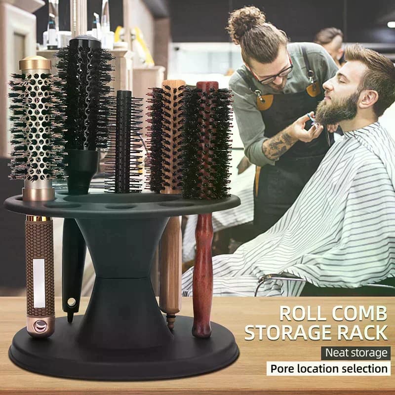 Barber Hairdressing Scissors Combs Tools Holder Storage Box Barbertop Salon Display Stand Salon Hairdresser Tools Organizer Rack