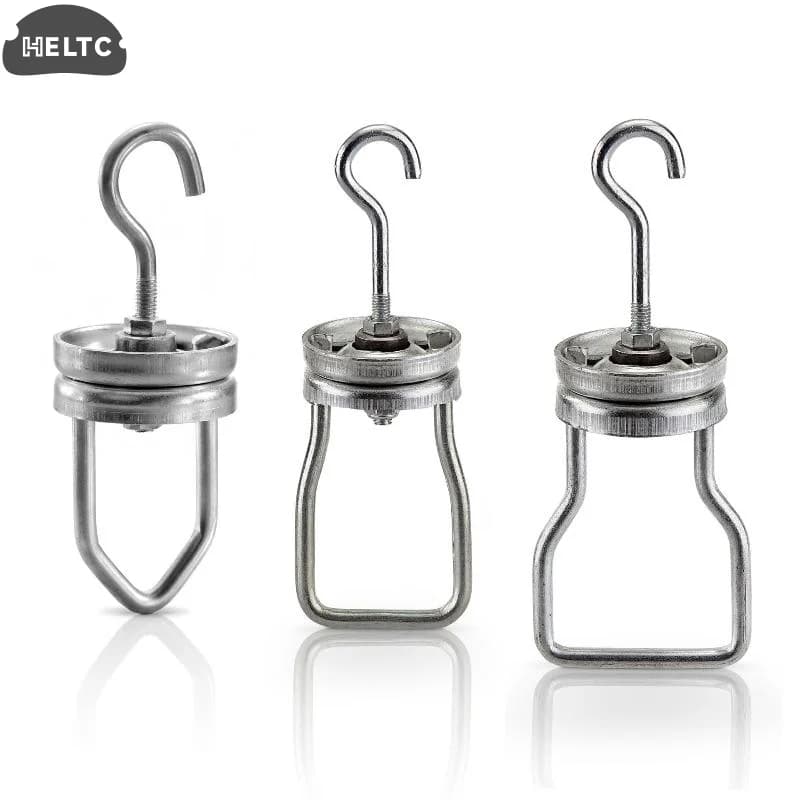 1PC Steel Heavy Duty Rotating Spinner Hook Steel Painting Powder Coating Swivel Hook For Sandblasting, Ceramic Coating, Displays