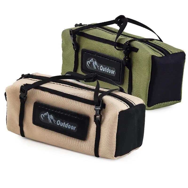 Borsa portaoggetti sul tetto in scala S/M/L per cingolato 1/10 1/12 1/18 1/24 RC, decorazione universale per bagagli per TRX4 SCX10