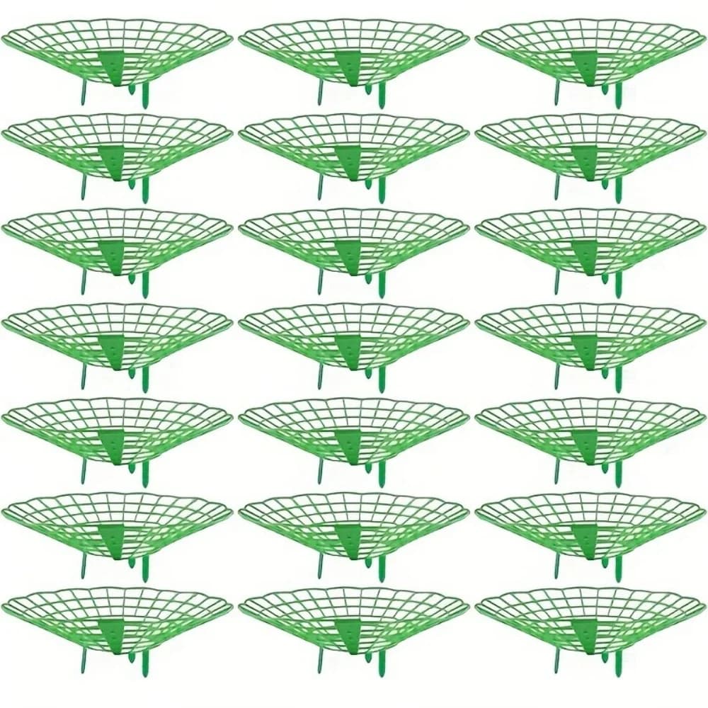 20/50 Pezzi Struttura di Supporto per Giardino Resistente con Design a 3 Strati Robusto, Sistema di Drenaggio a Griglia Aperta, Rastrelliera per la Coltivazione di Fragole e Angurie