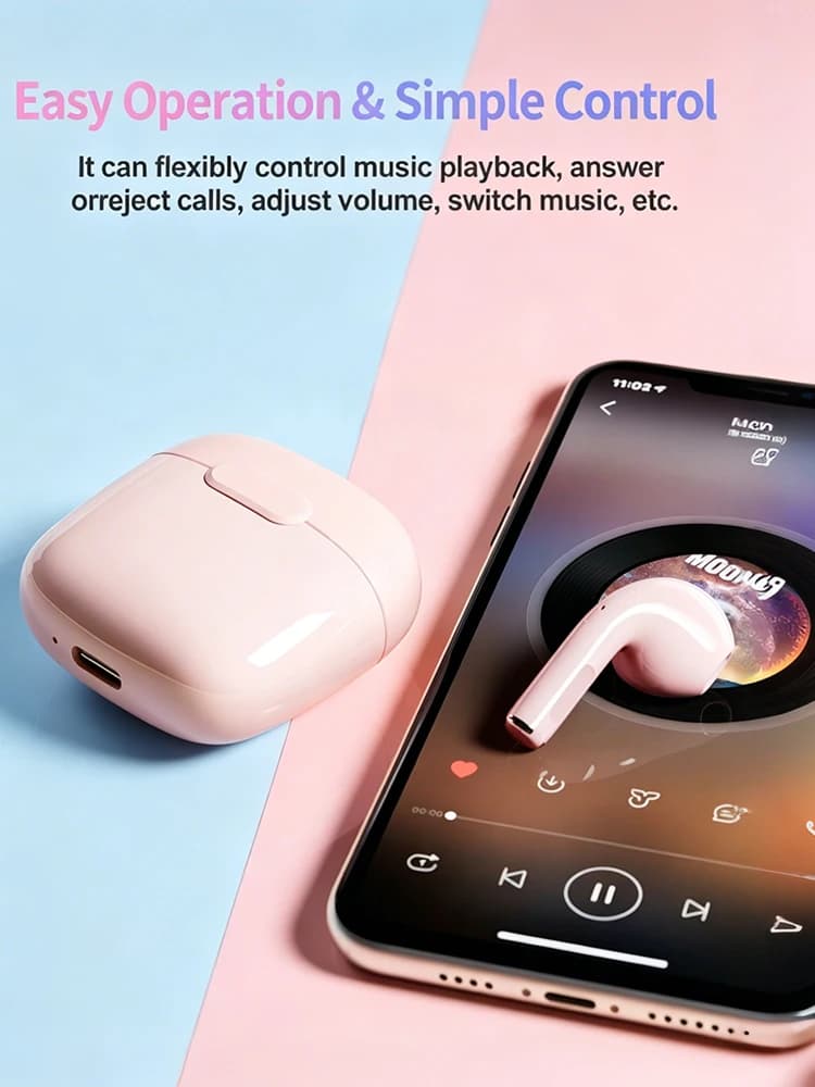 Auricolari Wireless A2-TWS - Design Ergonomico per Comfort Ultra, Suono HIFI con Driver da 10mm, Chiamate Stereo HD, Resistenti al Sudore