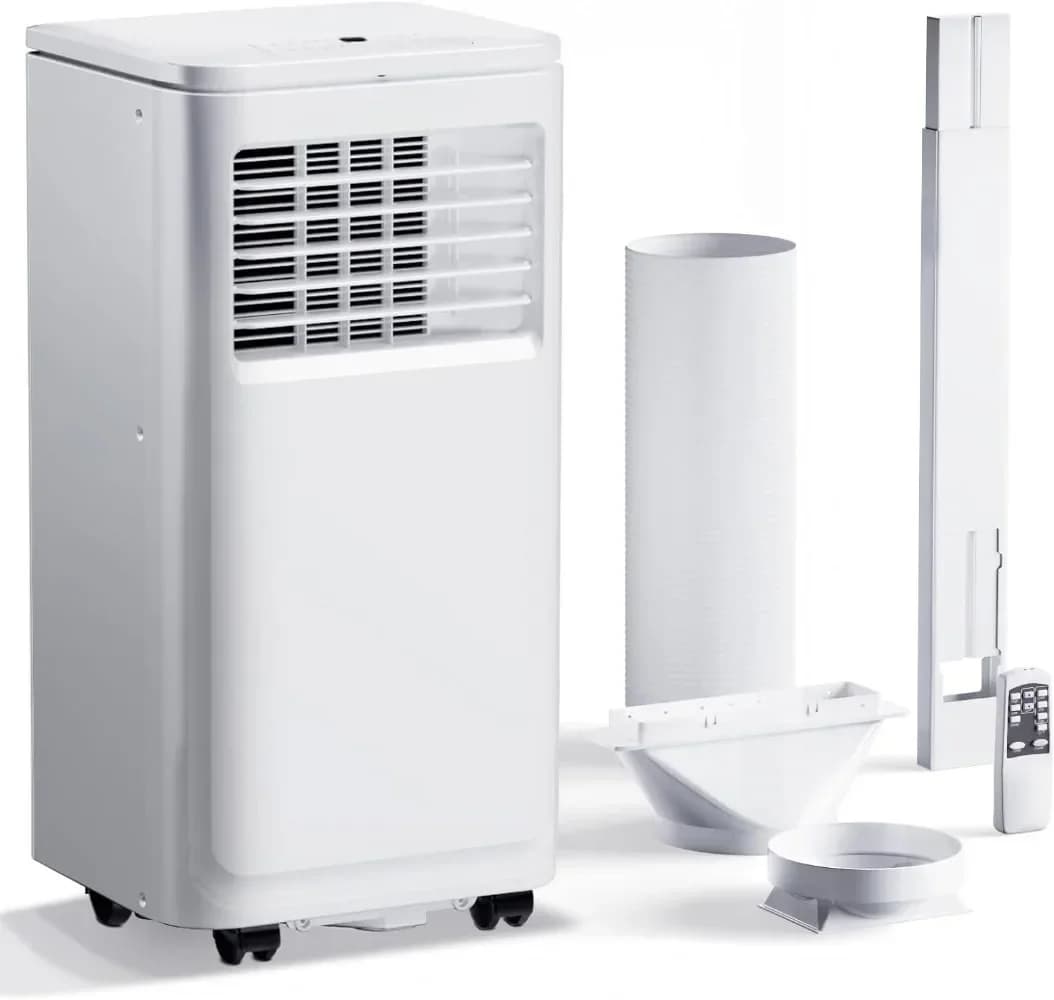 L L # Climatizzatori portatili da 8000 BTU La CA portatile raffredda fino a 350 piedi quadrati Condizionatore d'aria per ambienti con deumidificatore telecomandato