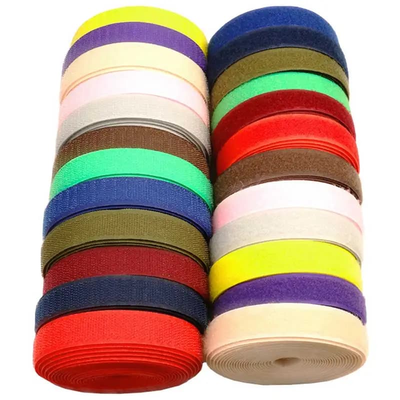 2/5/10 metri cucire su gancio e anello colore 20mm tessuto non adesivo fissaggio nastro ad incastro strisce di nylon appiccicoso fornitura artigianale fai da te