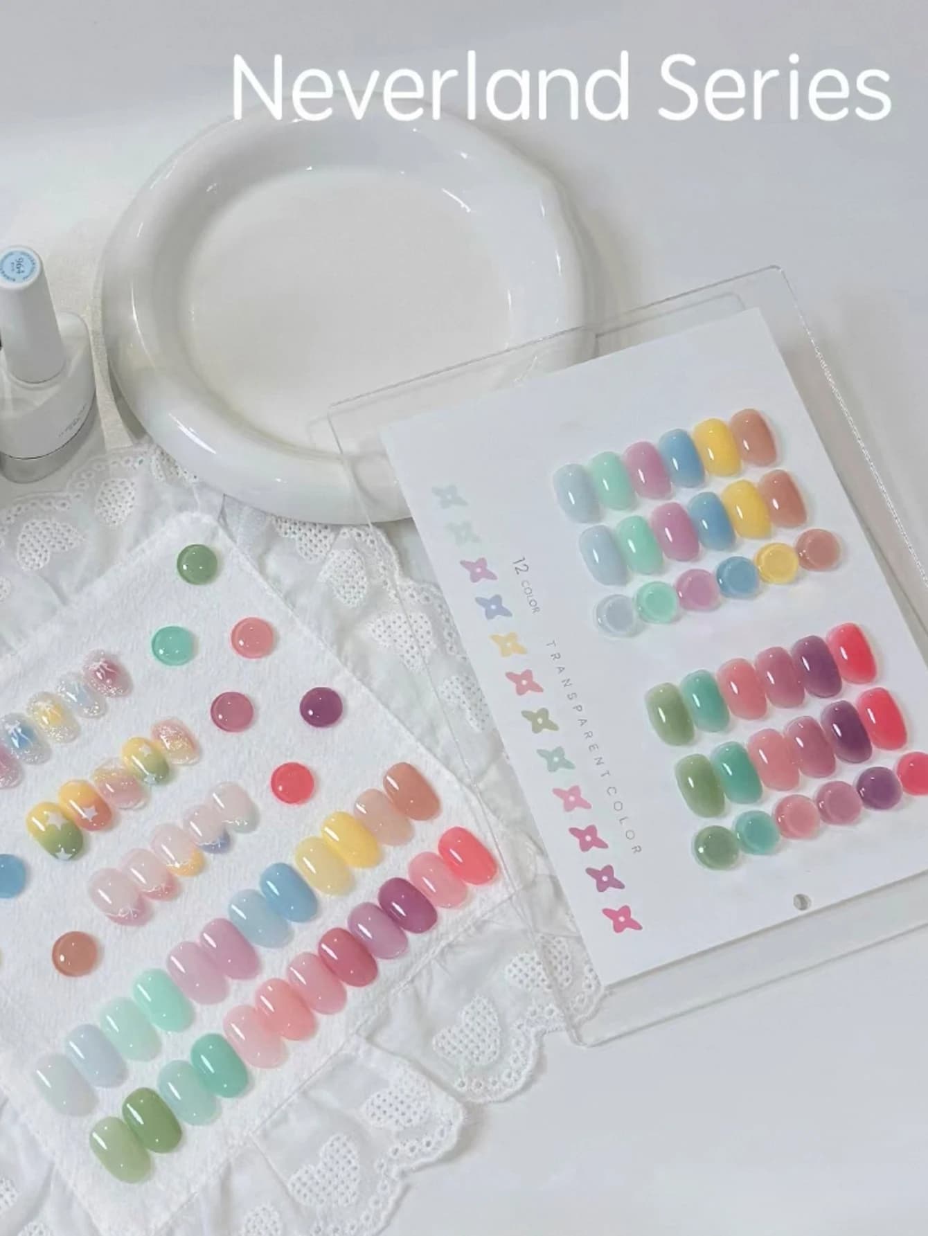 Set di 12 Smalti Gel Dopamina Primaverili/Estivi da 15ml, Colori Popolari, Polimerizzazione UV LED, Regalo per Donne, per Salone di Bellezza e Fai-da-Te