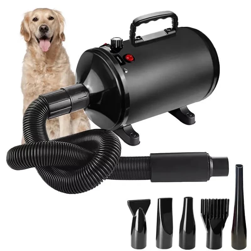 Pet Hair Dryer High Power Variable Speed Temperature Control Professional Pet Blow Dryer Pet Grooming Dryer For Dogs And Cats