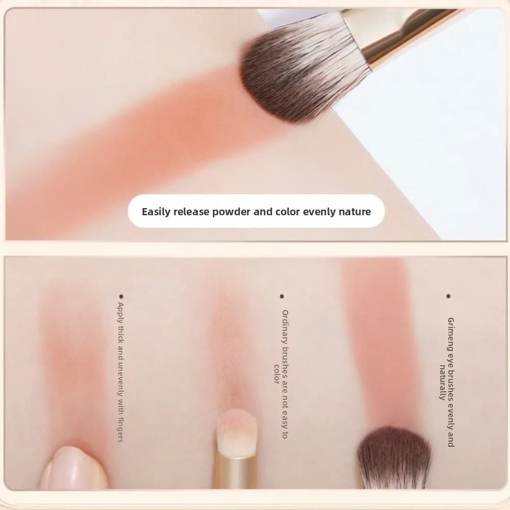 8 pezzi strumento per trucco portatile set di pennelli per ombretto viso abbronzante contorno fodera pennello per sopracciglia cosmetici 8 pezzi kit pennelli per trucco donna