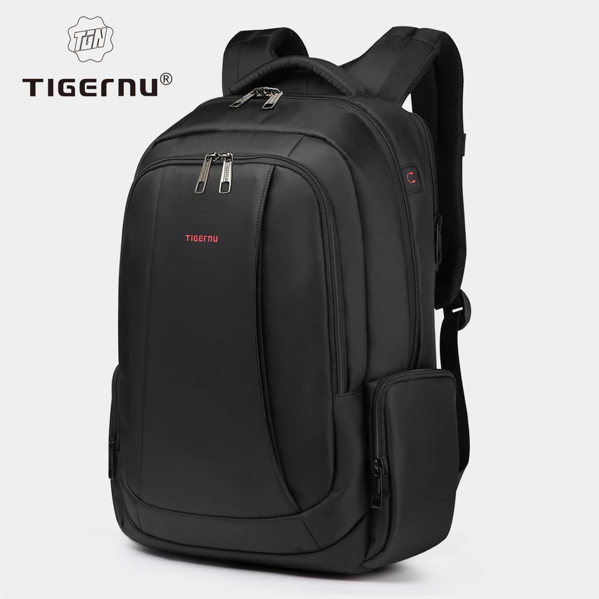 Tigernu Zaini da uomo Zaini a compressione sottovuoto 14 15.6 17.3 ''Zaino per laptop per uomo Zaino da scuola Zaini da viaggio maschili