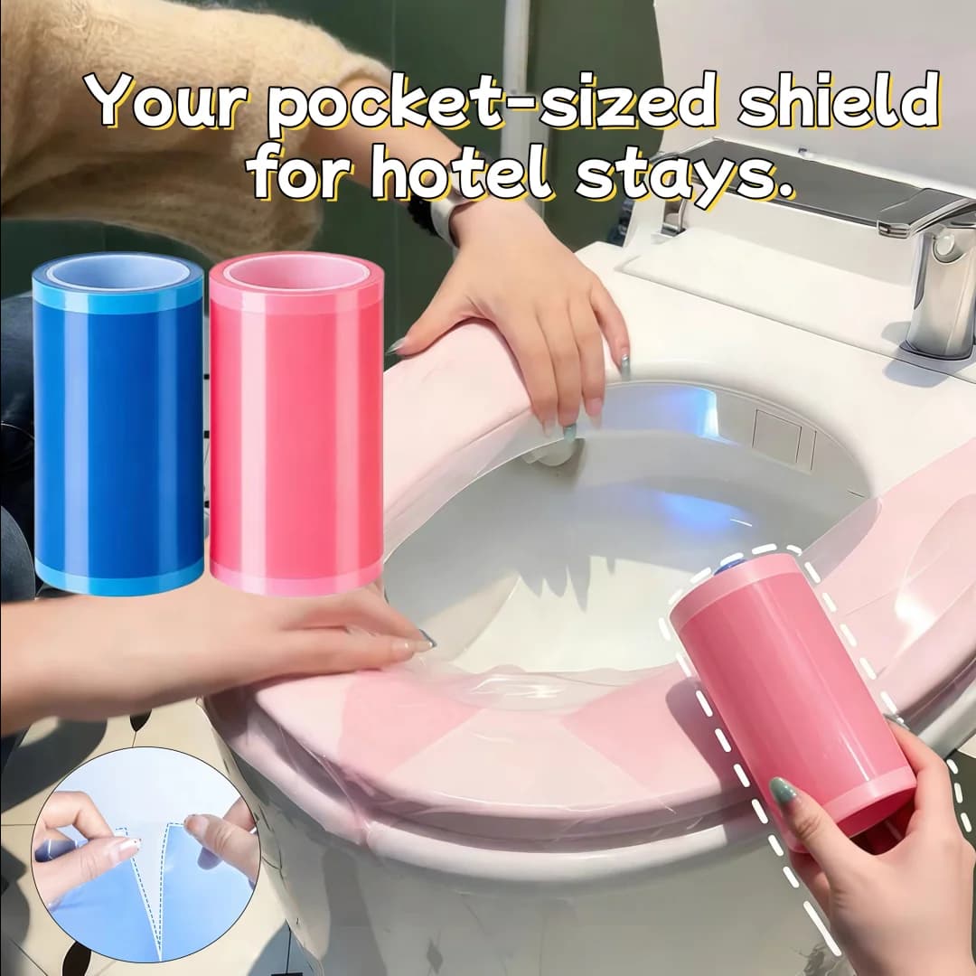 Disposable Hygiene Film Dental Blue Film Toilet Seat Bathtub Barrier Sheet for Travel Hotel Hygiene-Conscious Users