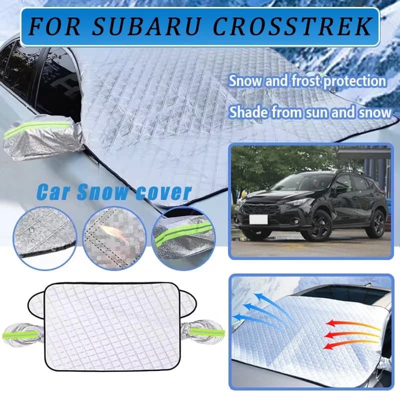 Copertura per parabrezza parasole per auto addensata ora con 5/9 magneti Protezione UV Anti snowboard Luce solare per SUBARU CROSSTREK