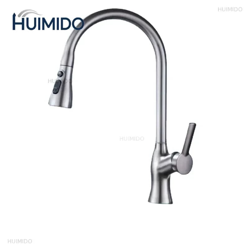Kitchen Faucets Pull Out Mixer Taps Hot Cold Water Accessories Deck Mounted Stream Sprayer Cooking iron for the kitchen