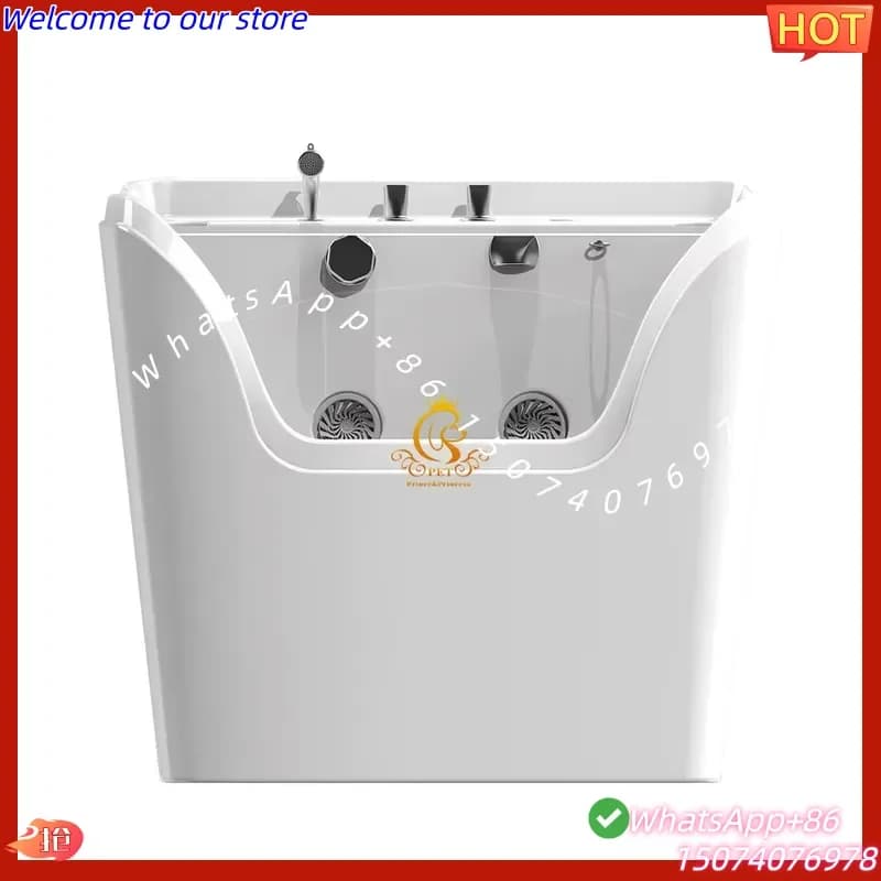 2026 EUR PET Massage Mini Dog Pet Acrylic Bath Tub Dog Grooming Spa Micro Bubble Ozone Milk Bath Tub for Pets