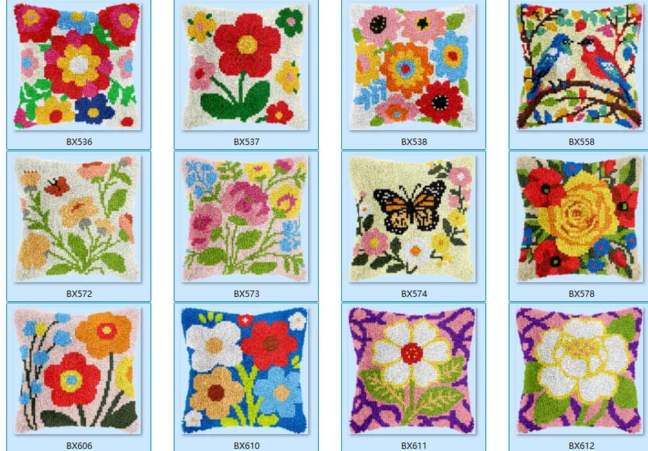 Unfinished Acrylic Yarn Tapestry Pillow Kit, Embroidery, Canvas Cushion, Front Cross Stitch Pillowcase, Selling 161
