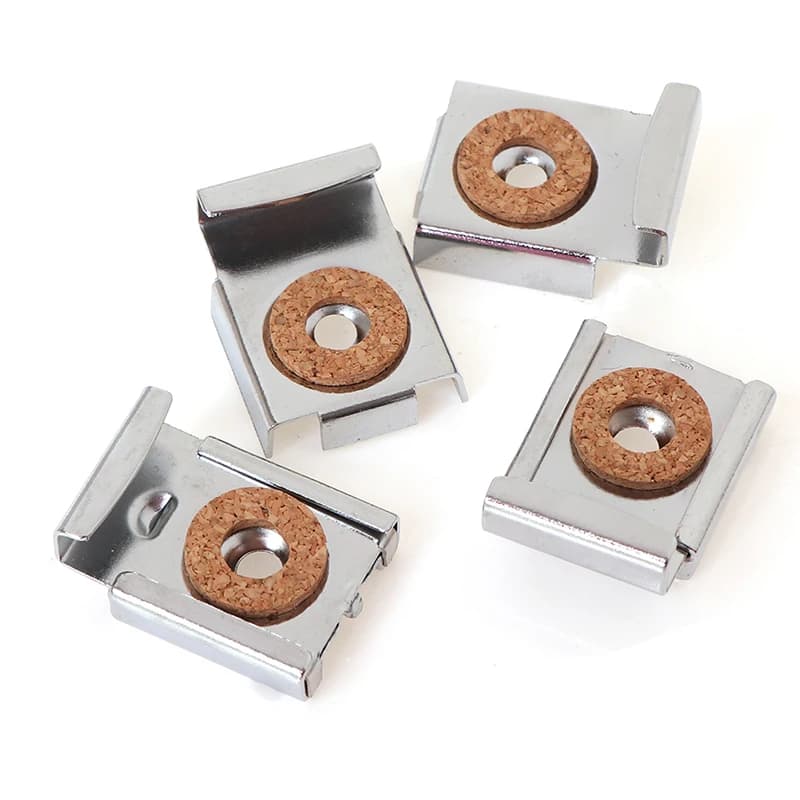 4 pz/set facile installazione bagno quadrato durevole specchio clip camera da letto regolabile