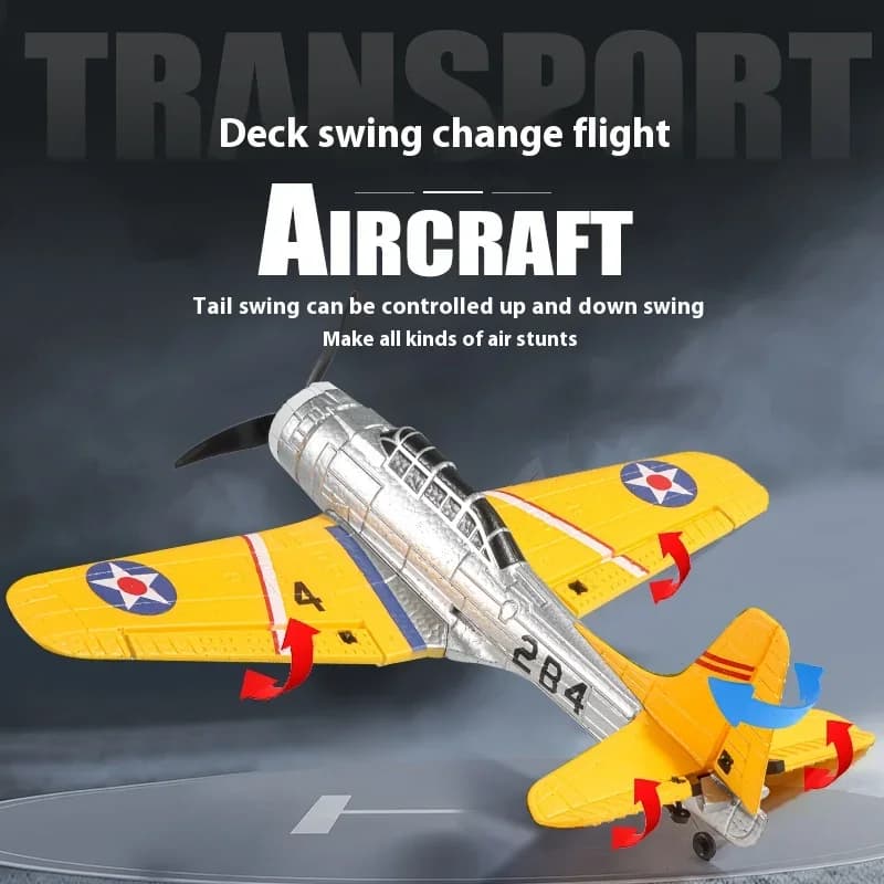 2.4G RC EPP Schiuma Ad Ala Fissa Aereo di Controllo Remoto A Quattro Canali All'aperto Flip Stunt Aereo 6 Assi Giroscopio Per Bambini Giocattoli Ragazzi Gioco