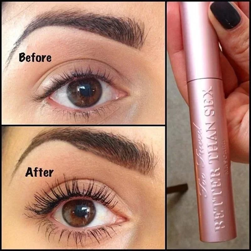 Mascara Better Than Sex for Large Eyes, Nutritional, Waterproof, South Resistant, Moisturizing, Long Duration, Pink, Aluminium, Smooth Makeup 8ml
