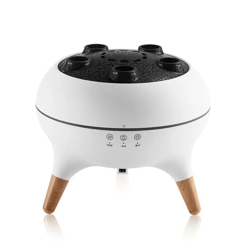 Diffusore vulcano, diffusore per aromaterapia, umidificatore d'aria, 5 anelli, pickup dinamico, diffusore ad ultrasuoni per camera da letto