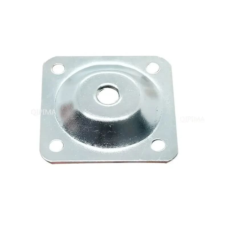 6 Set di piedini da tavolo in lamiera di ferro di collegamento in legno Set di accessori gambe angolate piastra di fissaggio staffa mobili