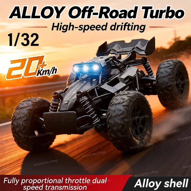 New RC mini rock crawler style LOSI in scale 1:32 Buggy offroad Lights LED 20 km/h Model drift high speed Outdoor toys
