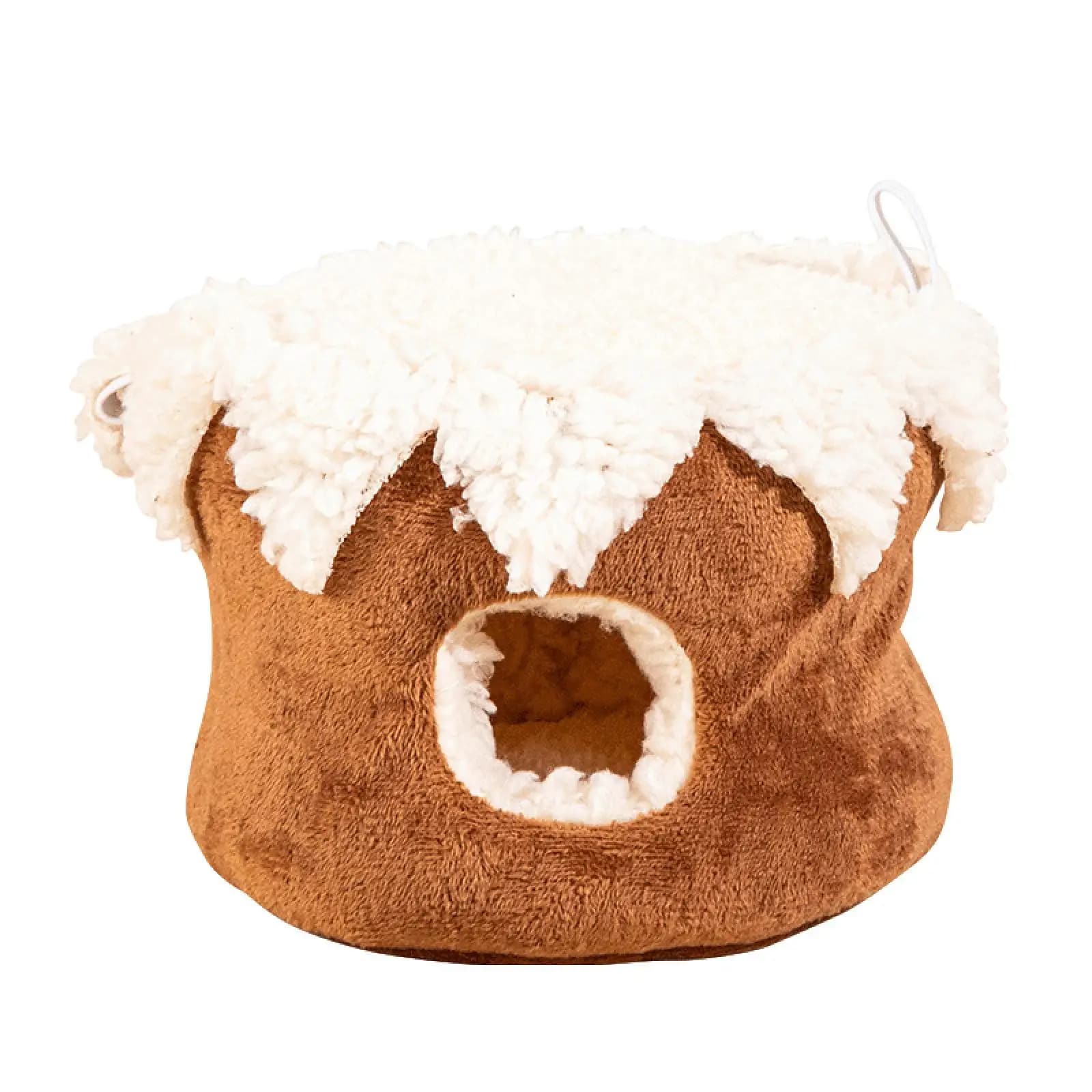 Plush Hamster Nest Winter Bed Compact Hideout Sleeping House Small Animal Mattress Pet Pillow for Pets