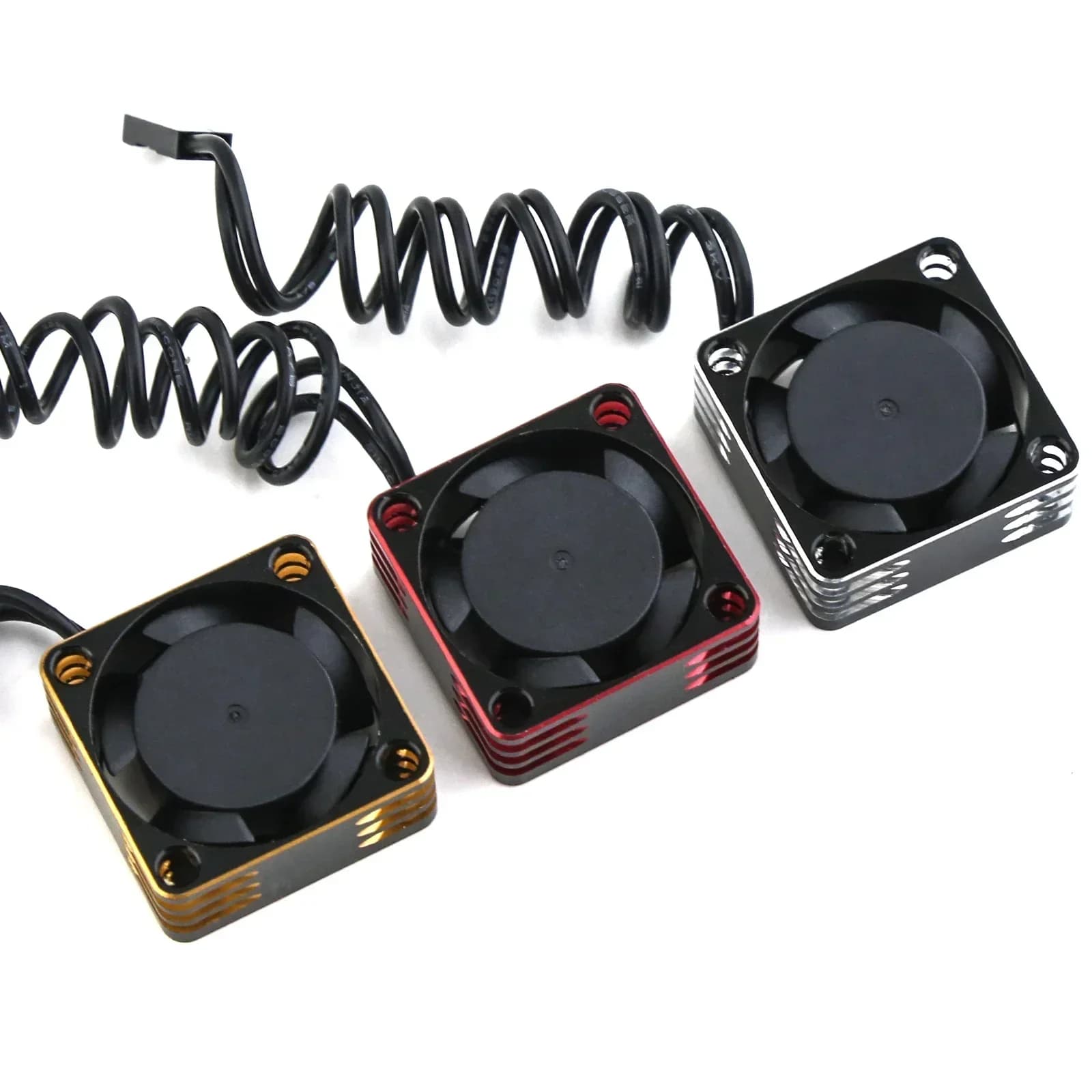 25x25mm RC Metal Cooling Fan for Motor ESC, Efficient Heat Dissipation Aluminum Alloy Fan, RC Car Truck Part 25mm