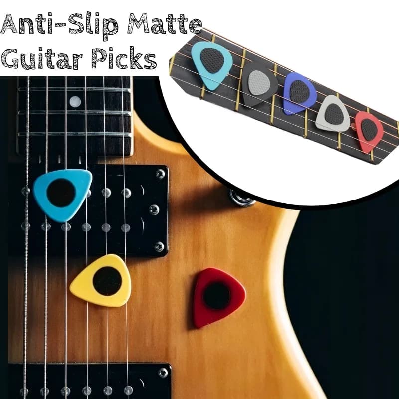 Plettri per chitarra in celluloid opaco antiscivolo di colore casuale, perfetti per ukulele, ideali sia per principianti che per musicisti esperti